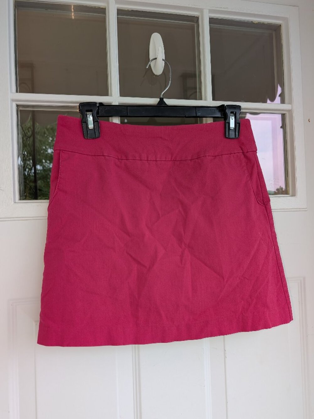 8 Clovers Women's Pink/Fuschia Mini Skirt with Shorts